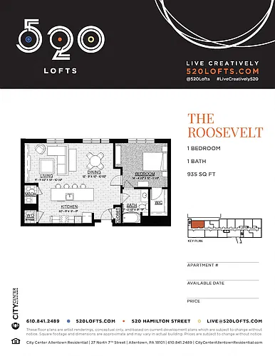 Floor plan The Roosevelt
