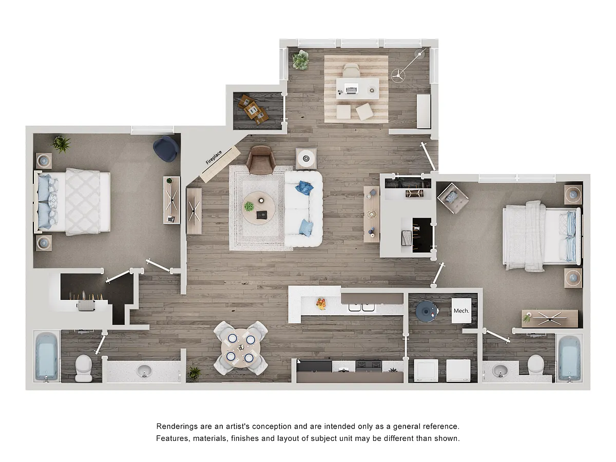 Floor plan B3-2x2s