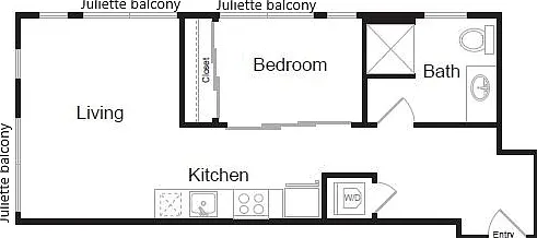 X01 Urban 1BED Units 301-701 (562-564sqft) X01 Urban 1BED Units 301-701 (562-564sqft)