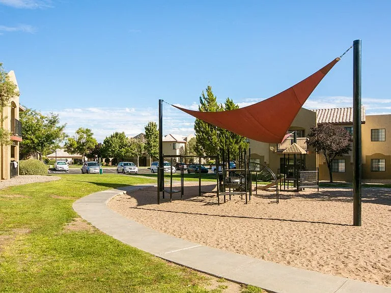 Playground with shade