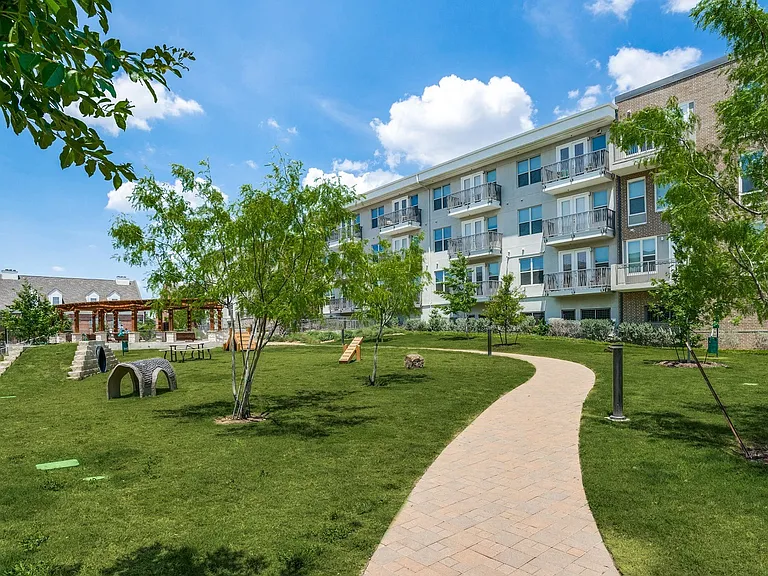 Enjoy walking your dog through the lush landscaping