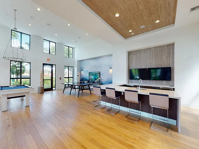 Our resident clubhouse is complete with lounge seating and ample entertainment options.