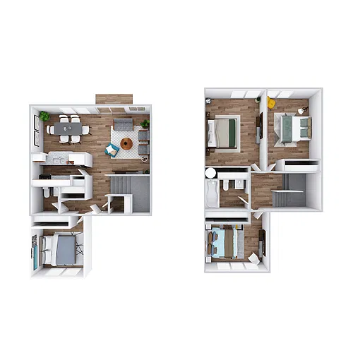 Floor plan 4x1.5 Townhome
