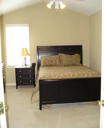 Spacious master suite with vaulted ceilings