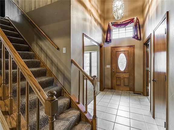 Entry way and stairway to second level.