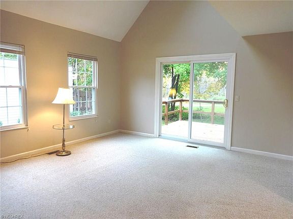 Great room with slider to deck