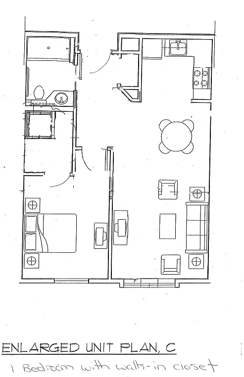Floor plan One-Bedroom