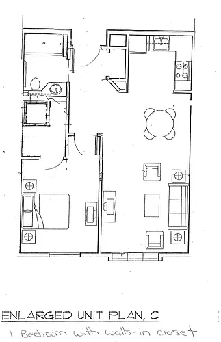 Floor plan One-Bedroom