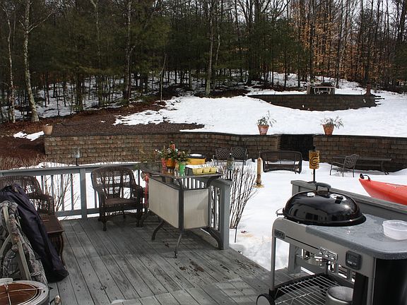 Back deck and fire pit