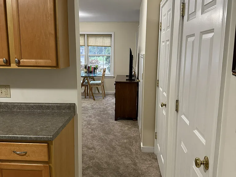 View of living room from kitchen