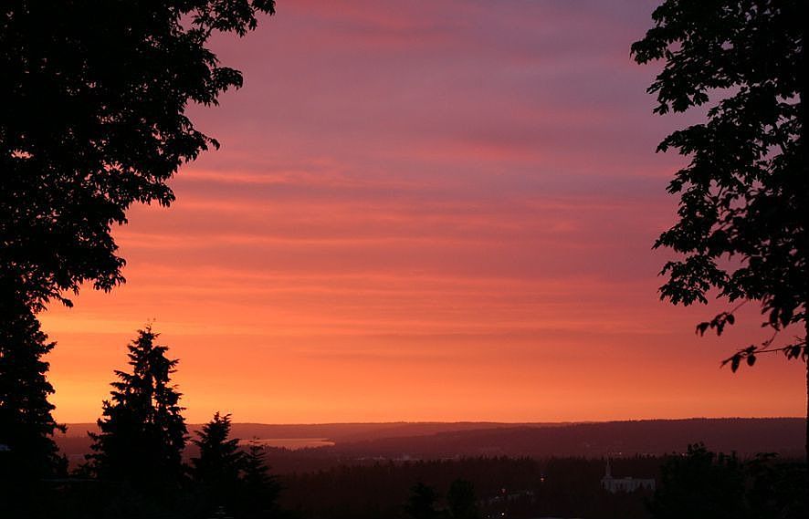Sunset from the deck.