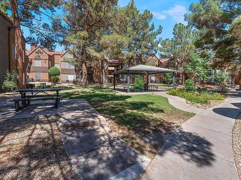 Park Like Setting with dining facilities for your use