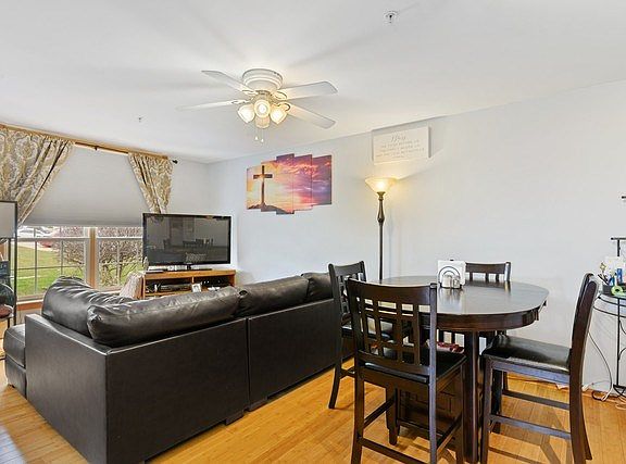 Combined living and dining area!