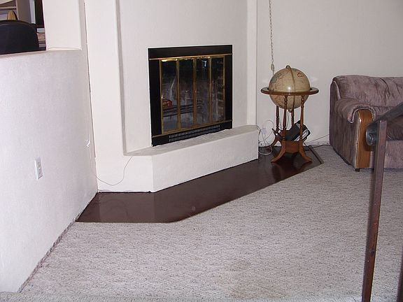 Fireplace and Living Room