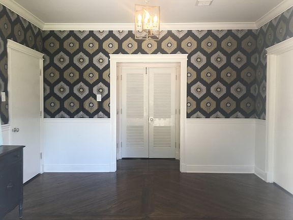 Upholstered fabric walls!