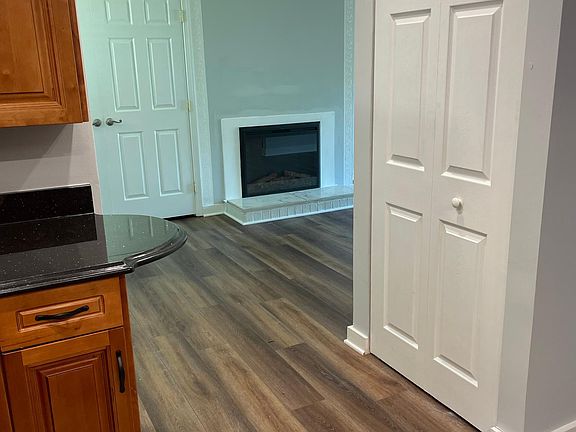 View from kitchen to family room