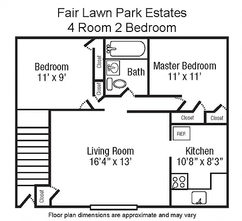 Floor plan 4 Room 2 Bedroom