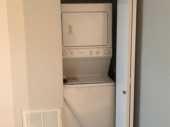 Washer dryer in unit and included