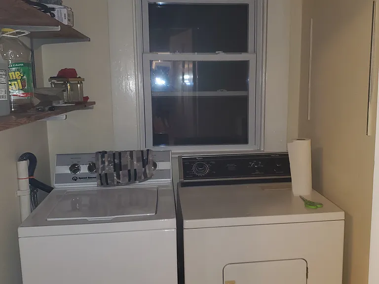 In-unit laundry right off the kitchen