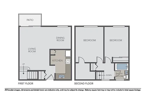 Floor plan 2 Bed E