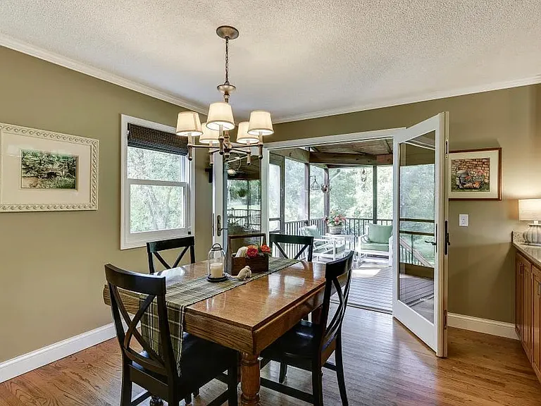 Dining room with access to 3-season porch