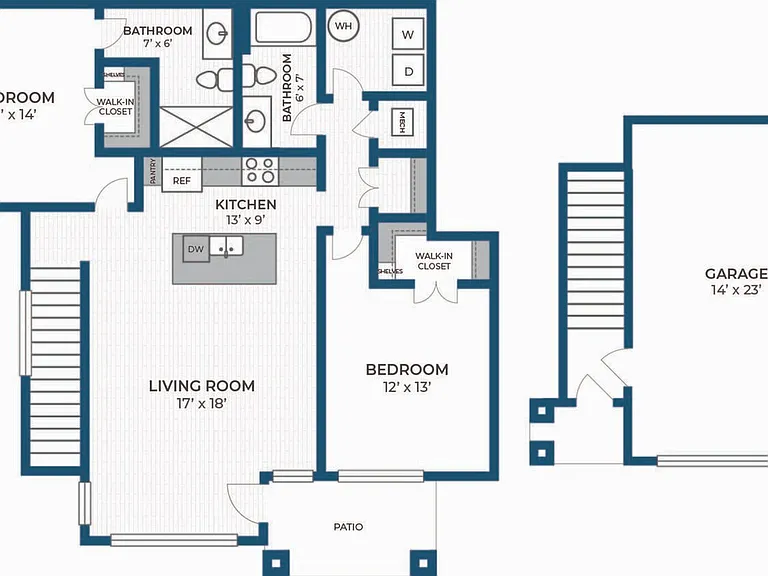 Floor Plan 2J | Seasons at River View | Apartments in Pleasant Prairie, WI Floor Plan 2J | Seasons at River View | Apartments in Pleasant Prairie, WI
