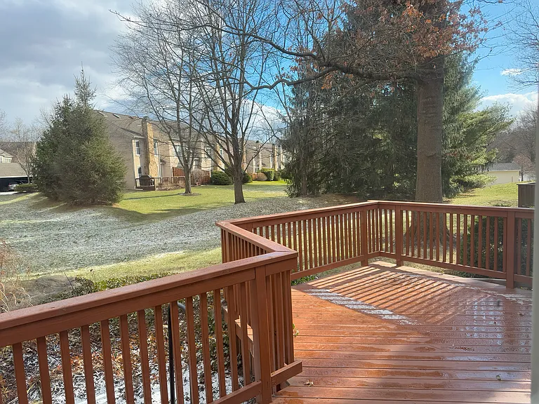 Deck view from master bedroom