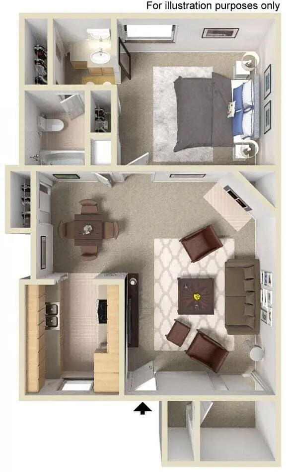 Floor plan 1X1