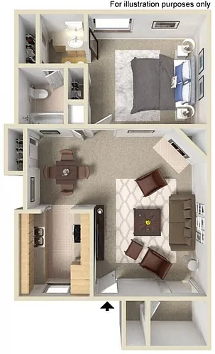 Floor plan 1X1