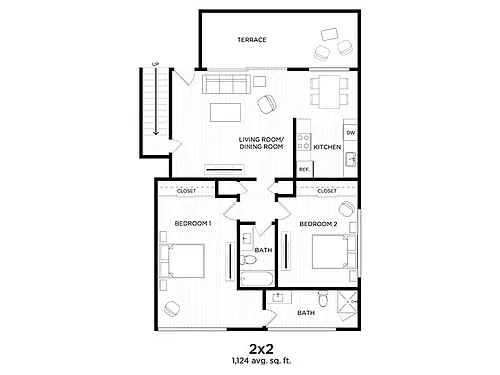 Floor plan 2X2