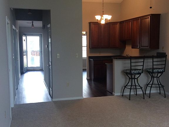 Open concept (view from living room towards front door)