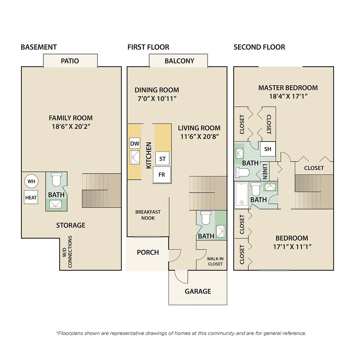 Floor plan 2 Bedroom TH G