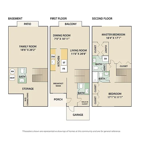 Floor plan 2 Bedroom TH G