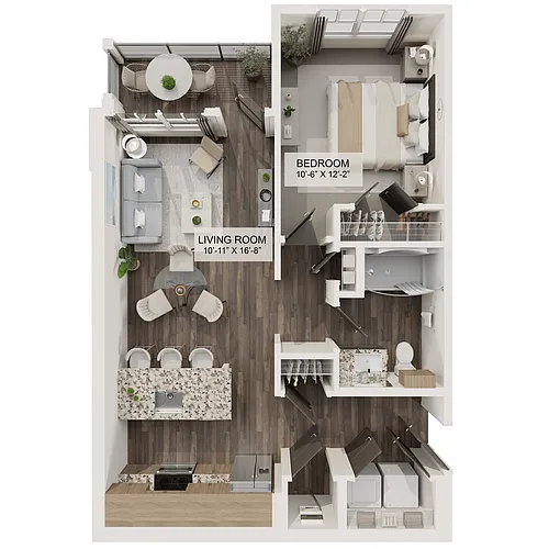 Floor plan The Castillo (A1)