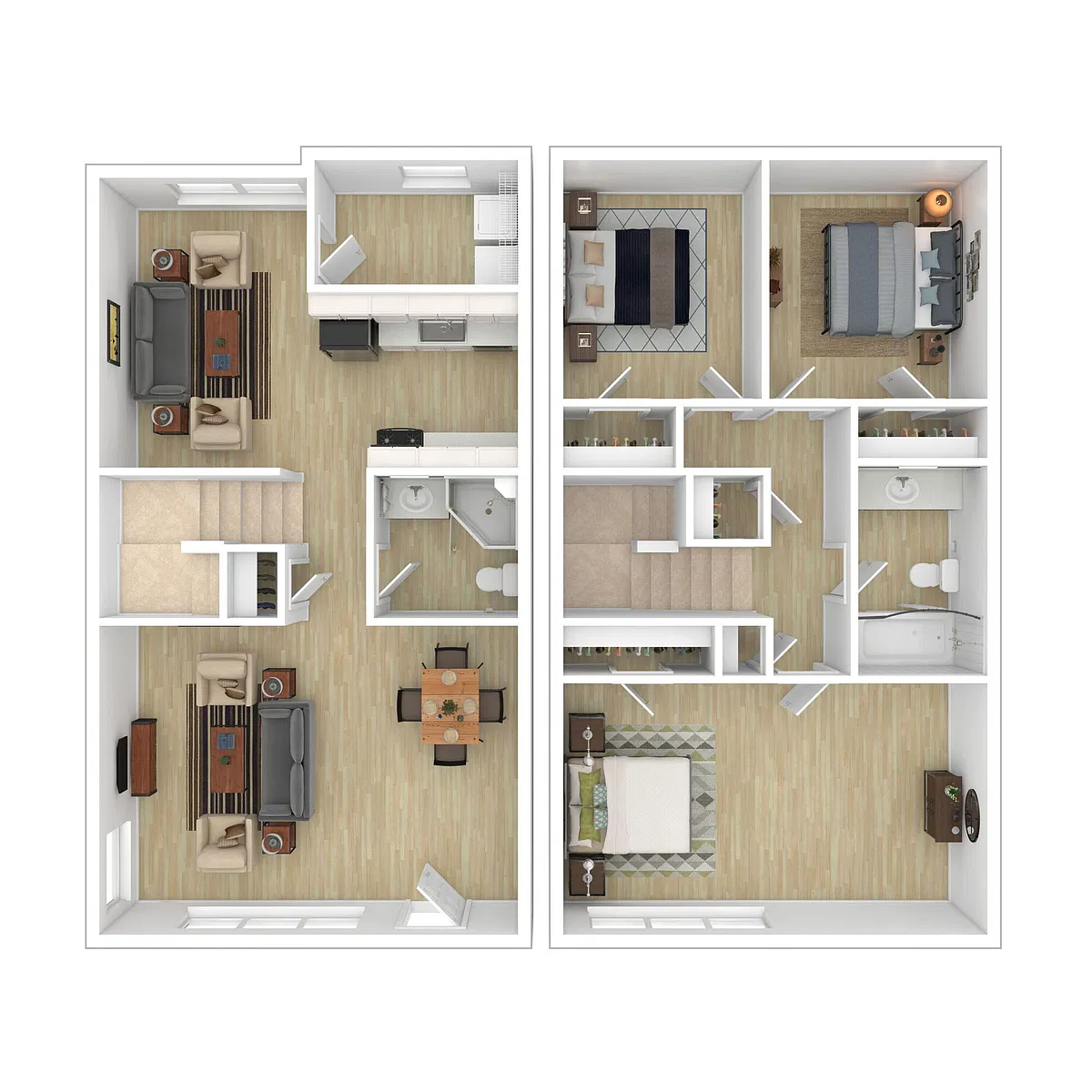 Floor plan 3 Bedroom 2 Bathroom S