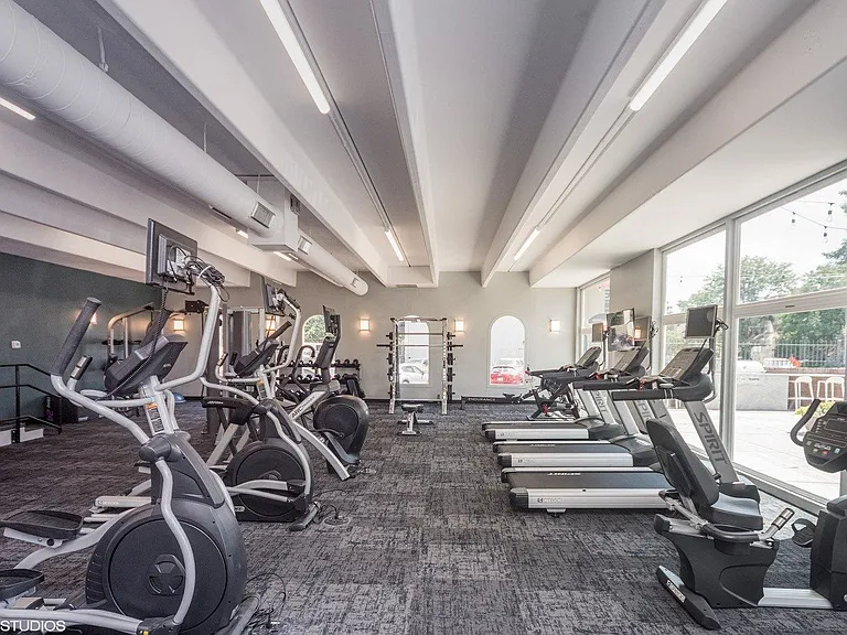 State-of-the-art fitness center with cardio and strength machines