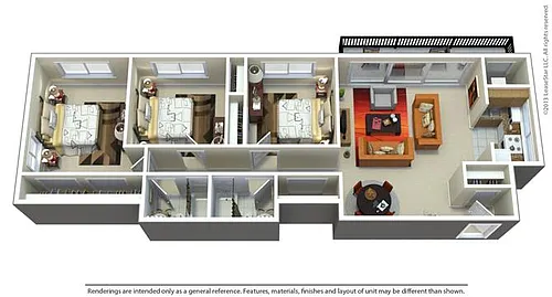Floor plan 3Bedroom 2Bathroom