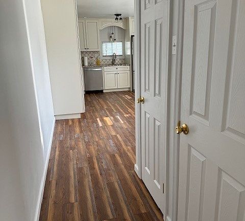 looking in to kitchen view