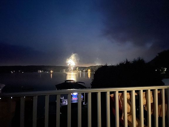 Fireworks from deck