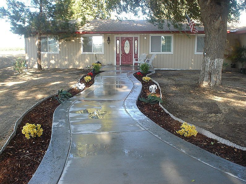Welcoming Entrance with Custom Sidewalk