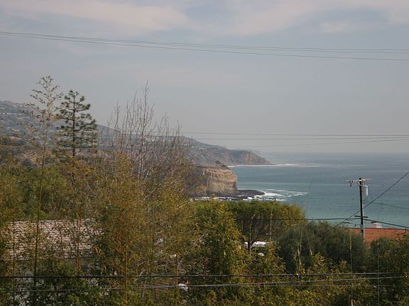 View of the ocean from inside