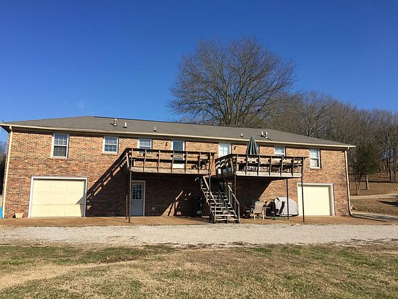 Back view, large flat yard