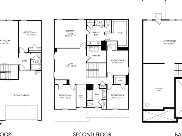 Johnson Basement Plan, The Oaks at Dawson