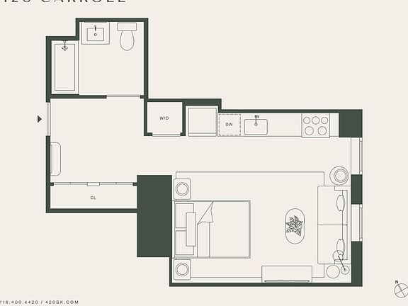 2nd image of 420 Carroll St #617