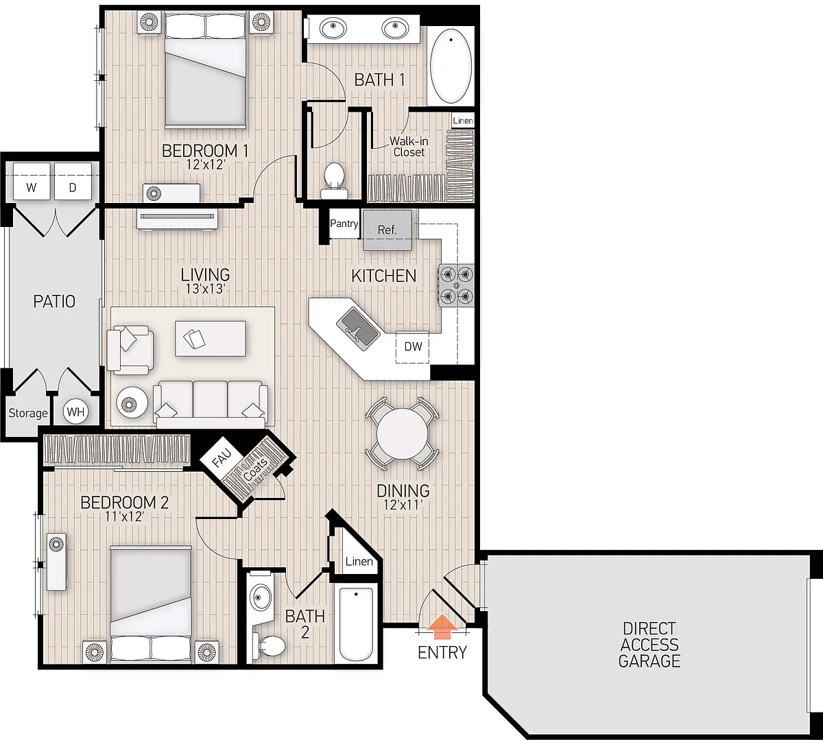 Floor plan Plan F