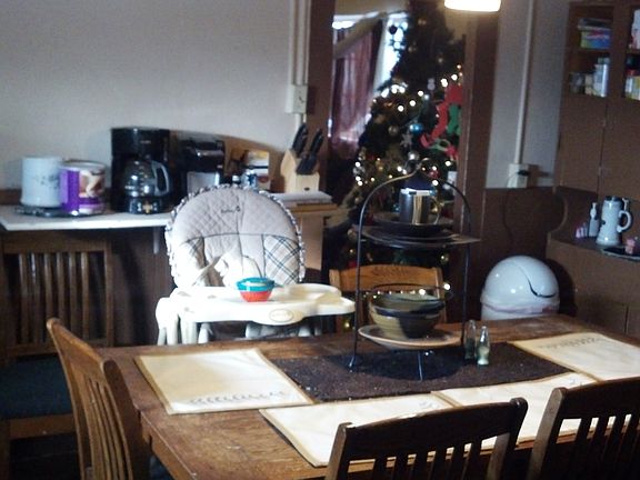 Large dinner table in kitche