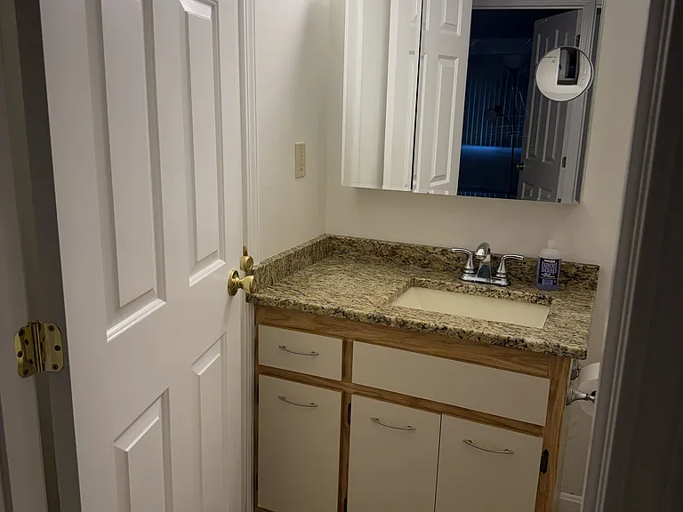 View of the bathroom.