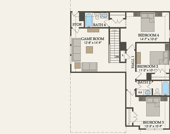 Second Floor 4 br 3.5 ba