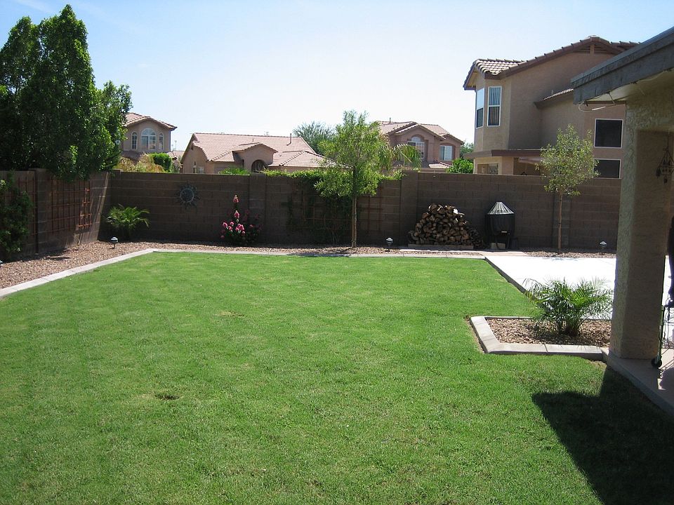 Large backyard easy to maintane.