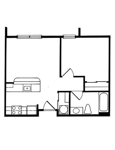 Floor plan H60 1X1